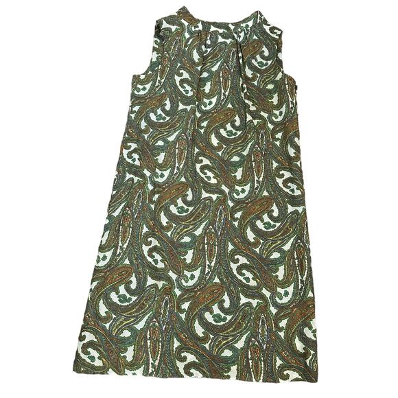 Helen Whiting Vintage 1960s? Paisley Sleeveless Day Dress Small? - Picture 1 of 5
